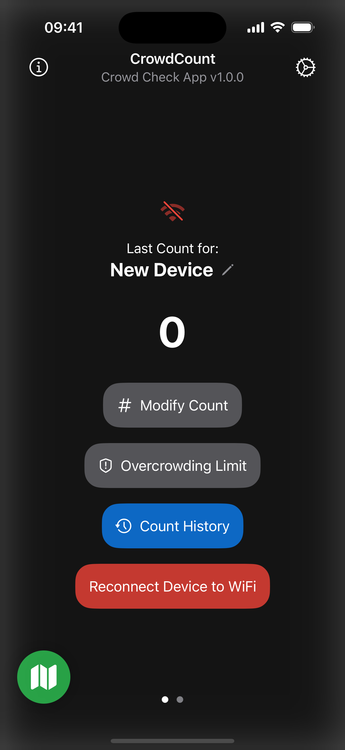 Disconnected device view