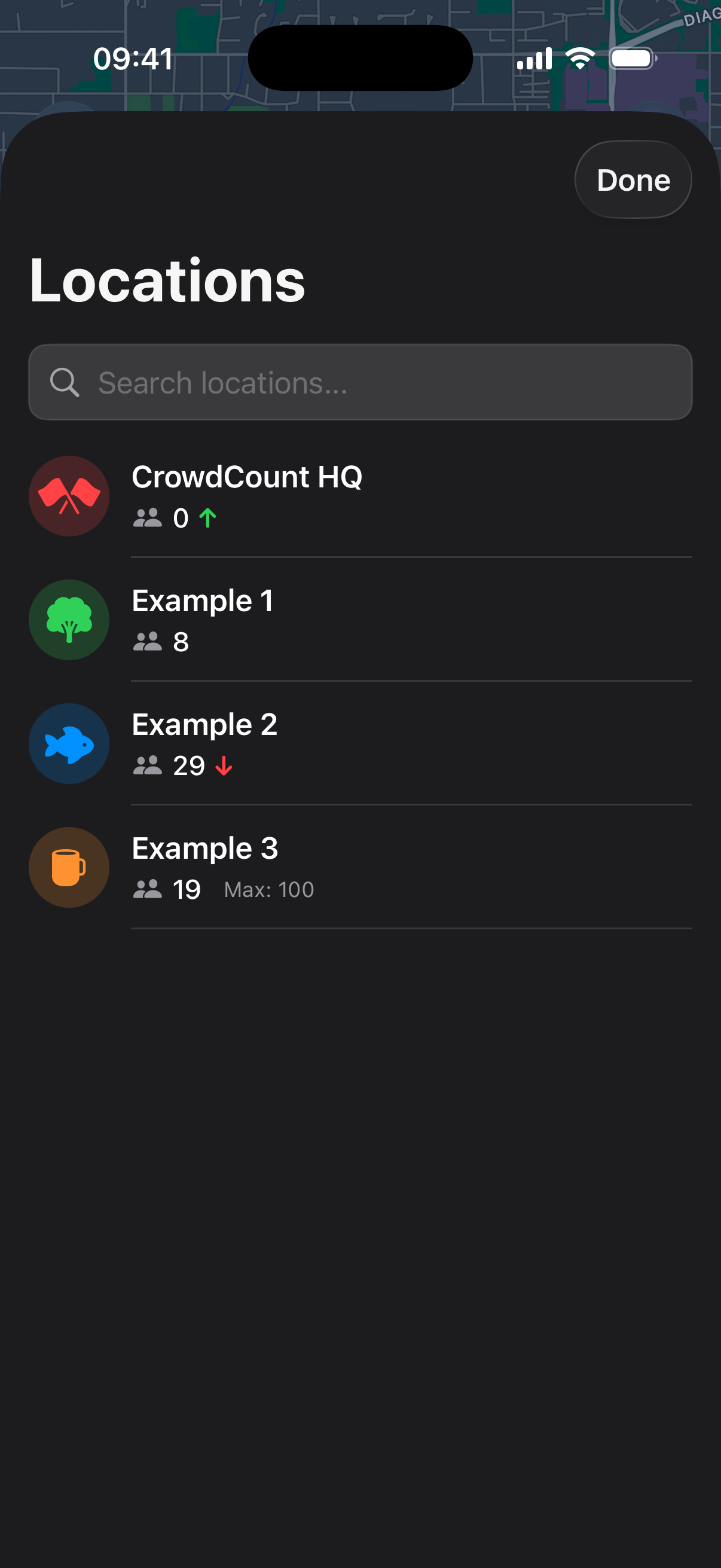 Map List View